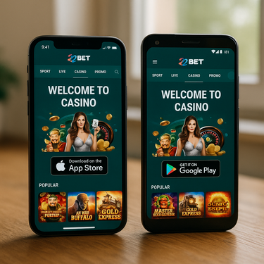 22bet Casino - Mobilné Aplikácie - iOS a Android